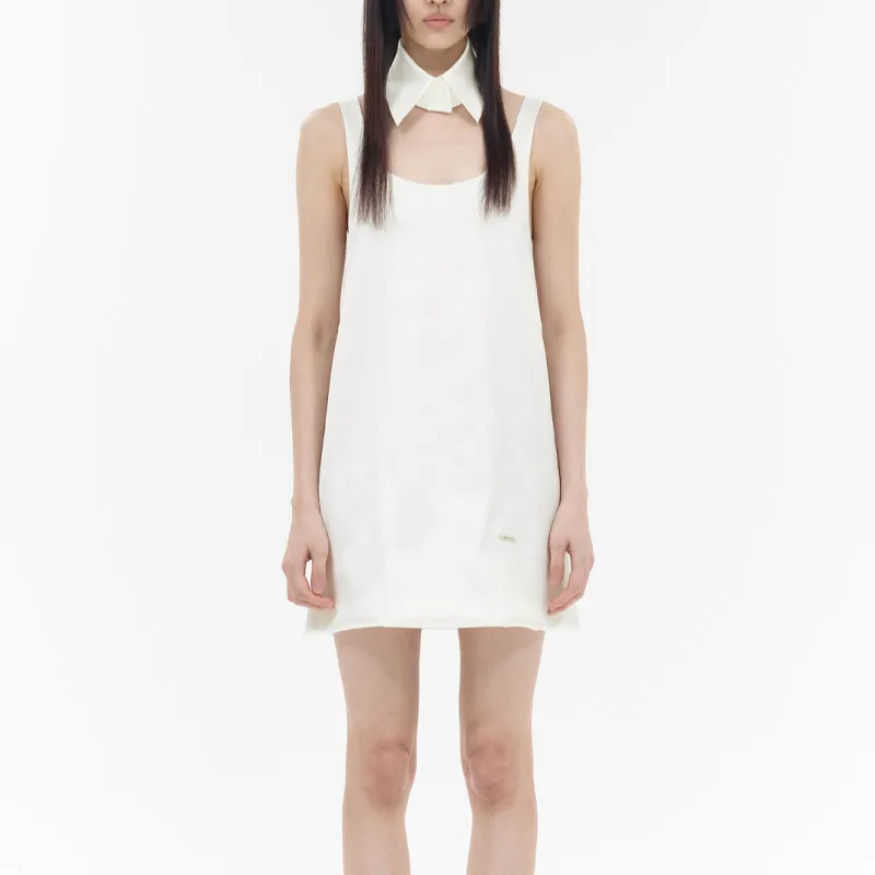 WE11DONE Detachable collar Mini Dress-2