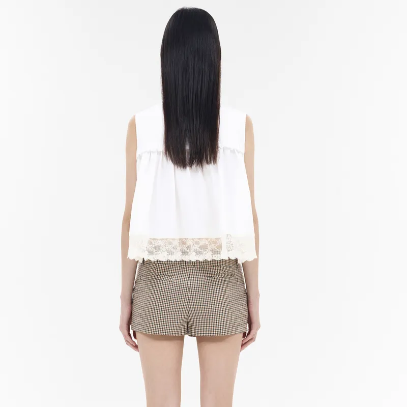 WE11DONE Lace Blouse-3