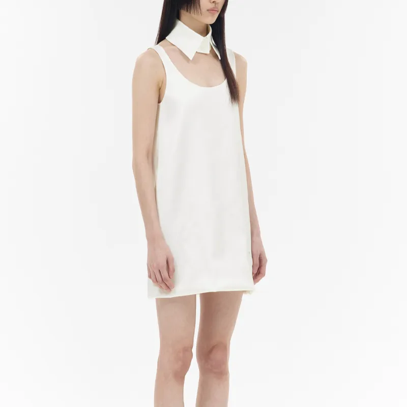 WE11DONE Detachable collar Mini Dress-4