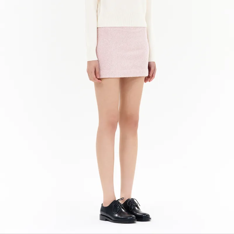 WE11DONE FW24 Casual Short Skirts Women's Light Pink-4