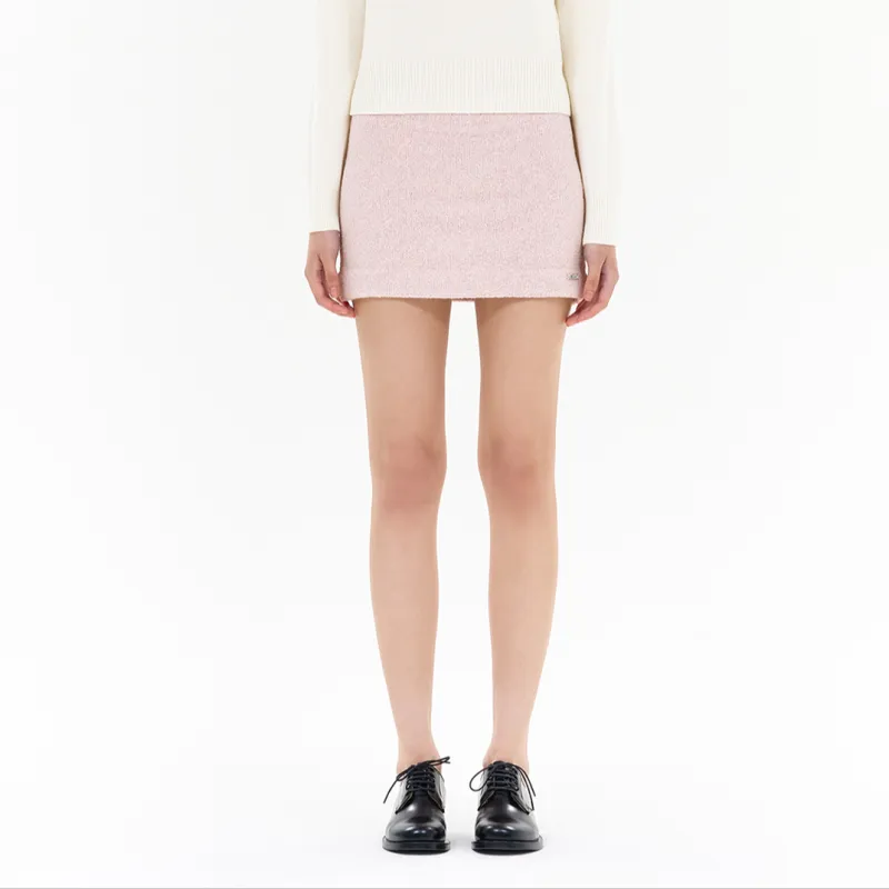 WE11DONE FW24 Casual Short Skirts Women's Light Pink-2