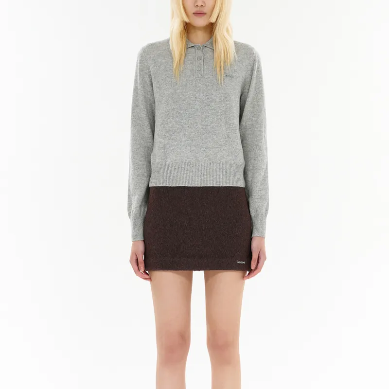 WE11DONE Cashmere Polo Jumper-2
