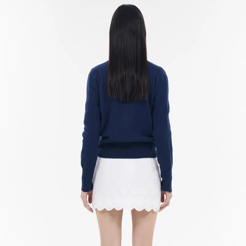 WE11DONE Polo Shirt Women's Navy-3