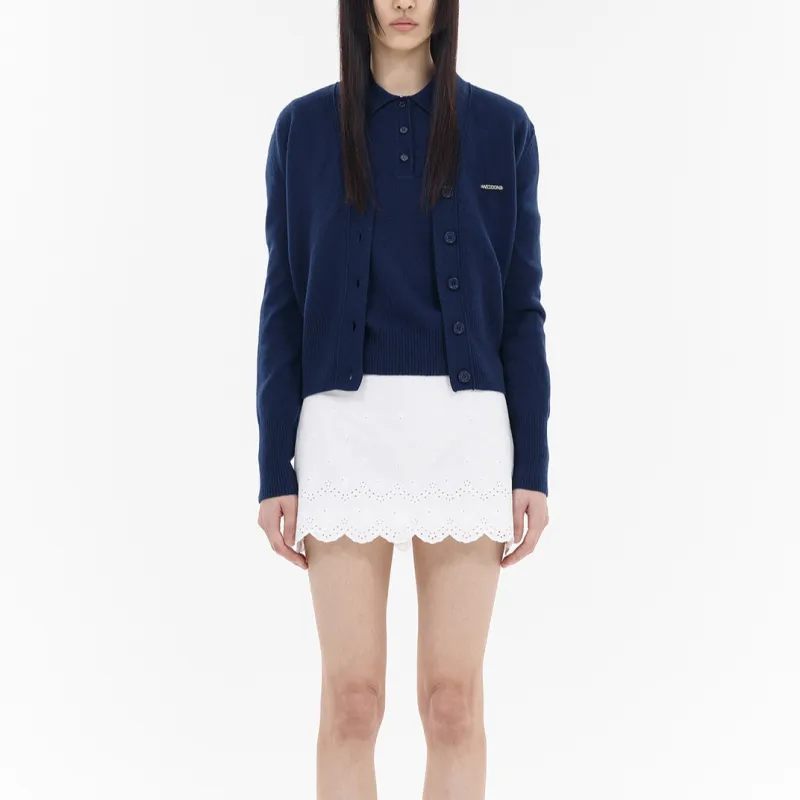 WE11DONE Polo Shirt Women's Navy-2