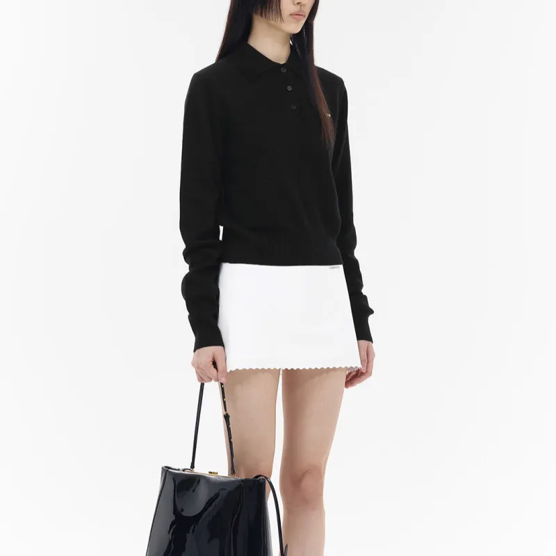 WE11DONE Polo Shirt Women's Black-2