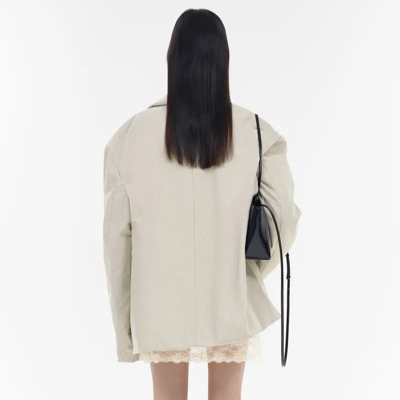 WE11DONE FW24 Puffer Jacket Women's Beige-3
