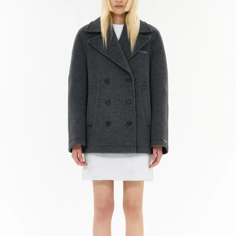 WE11DONE FW24 Coat Women's Charcoal Gray-2
