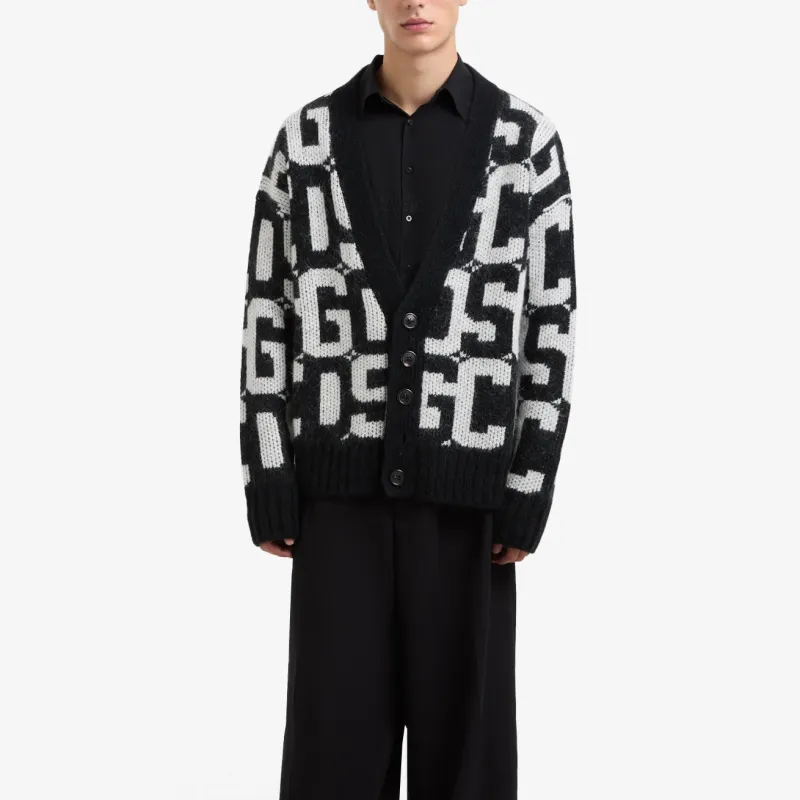 GCDS Monogram print Cardigan-1