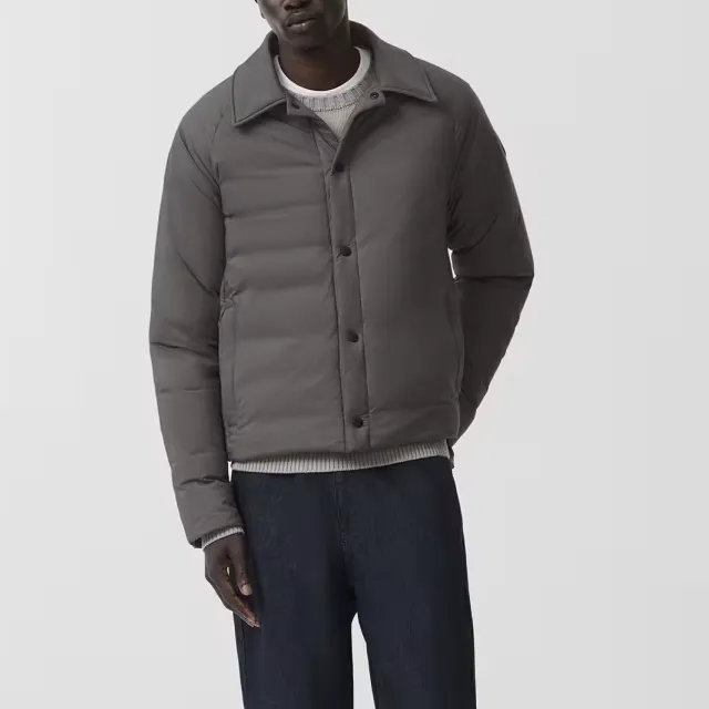 Canada Goose Lodge Series Down Jacket Men's Seashore Gray-2