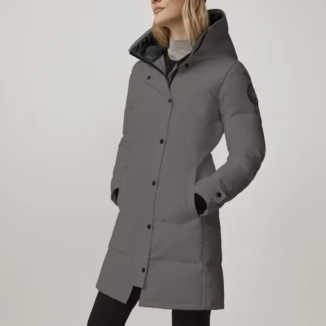 Canada Goose Shelburne Series Down Jacket Women's Coast Gray-3