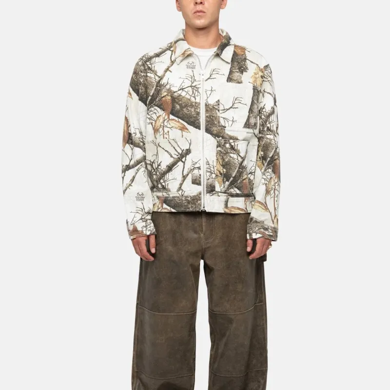 Stussy Zip Work Jacket Realtree Edge Black M - POIZON Stussy Zip Work Jacket Realtree Edge Black M - POIZON