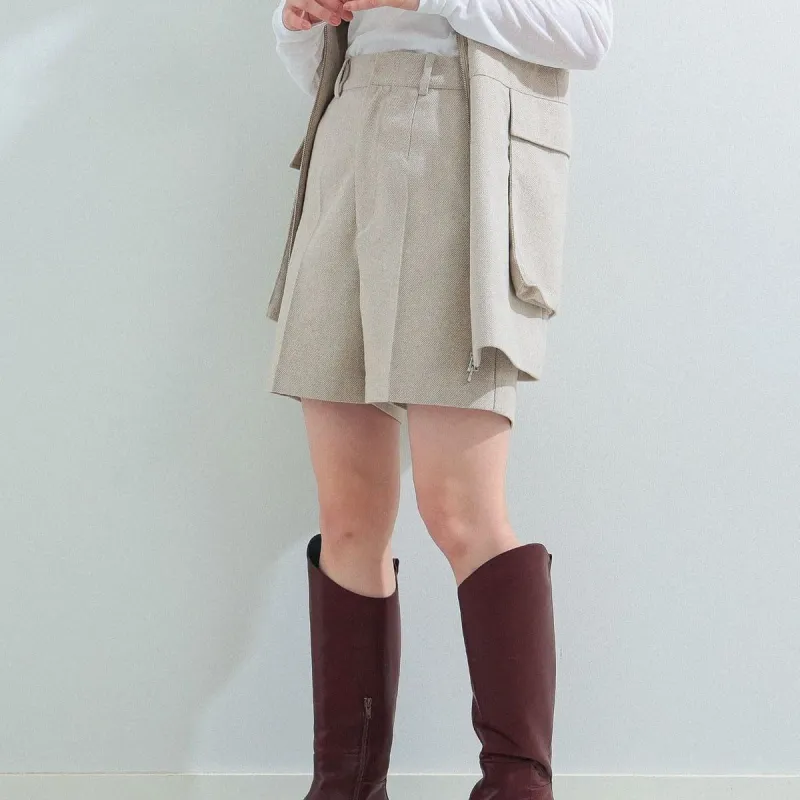 Beams Casual Shorts Women's Light Umber-3