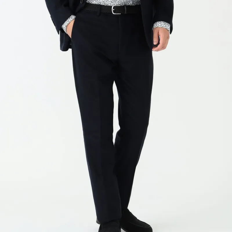 Beams FW23 HEART Suit Trouser Men's Marine Blue-2
