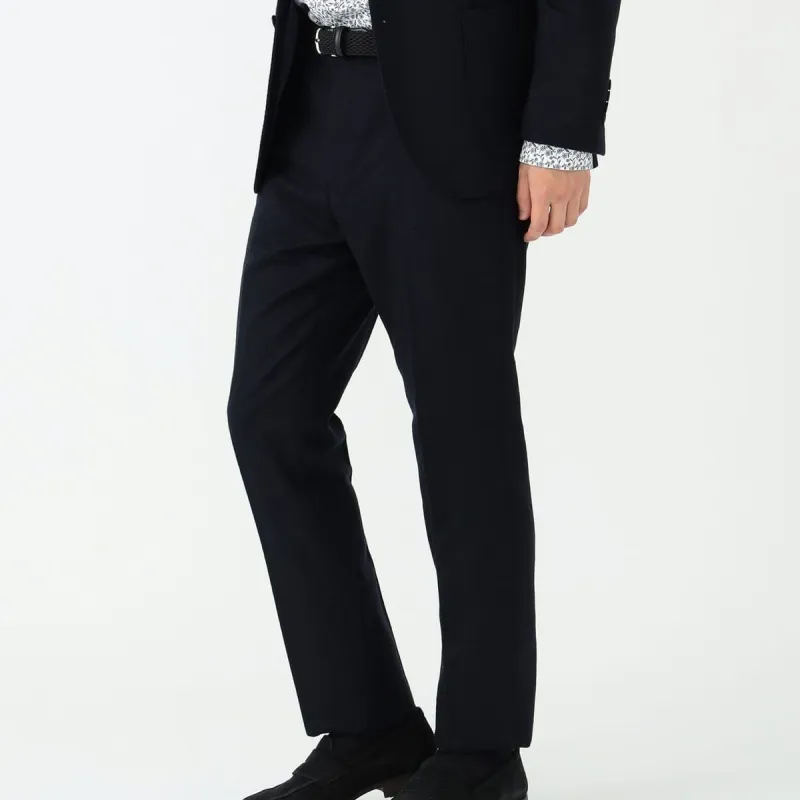 Beams FW23 HEART Suit Trouser Men's Marine Blue-3