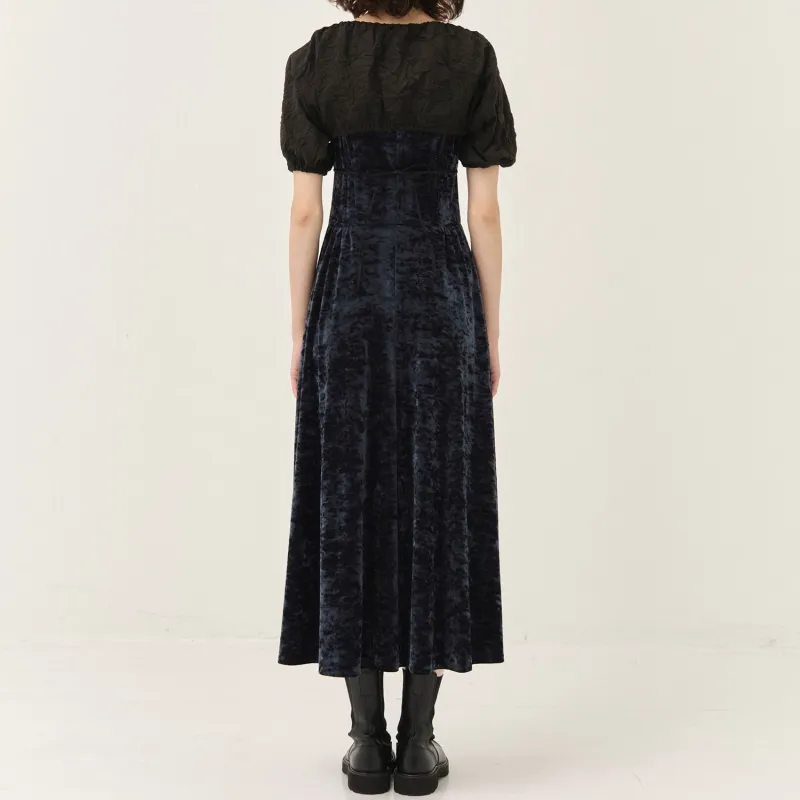 PUBLIC TOKYO Short Sleeved Dresses Women's Marine Blue-2