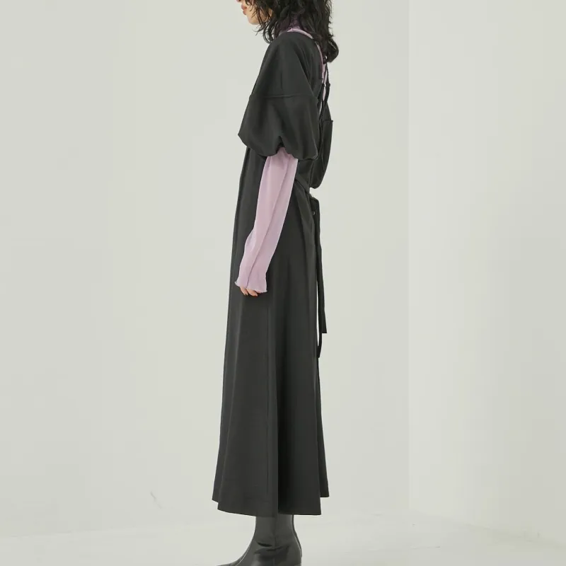 PUBLIC TOKYO Short Sleeved Dresses Women's Black-3