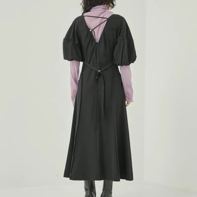 PUBLIC TOKYO Short Sleeved Dresses Women's Black-2
