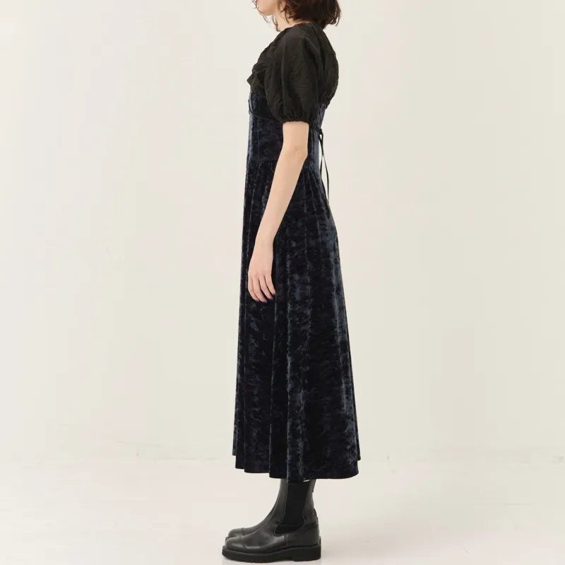 PUBLIC TOKYO Short Sleeved Dresses Women's Marine Blue-3