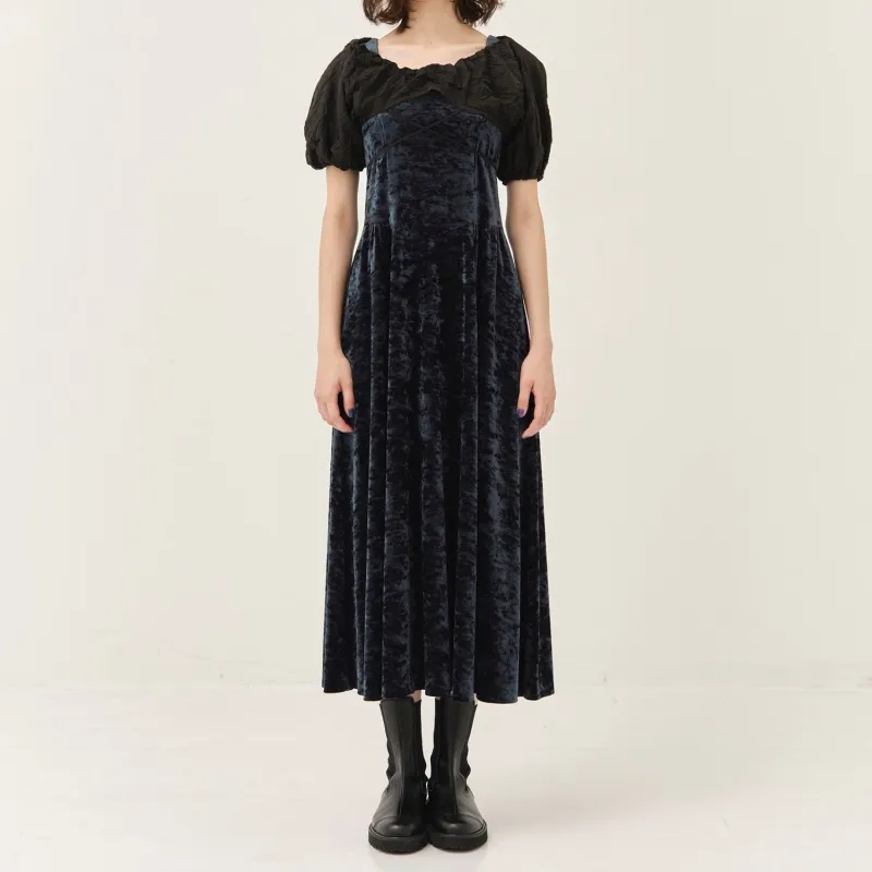 PUBLIC TOKYO Short Sleeved Dresses Women's Marine Blue-1