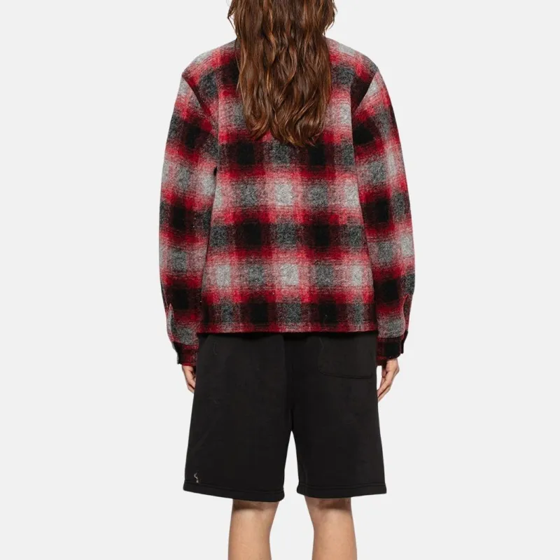 Stussy Brushed Wool Plaid Zip Shirt - POIZON Stussy Brushed Wool Plaid Zip Shirt - POIZON