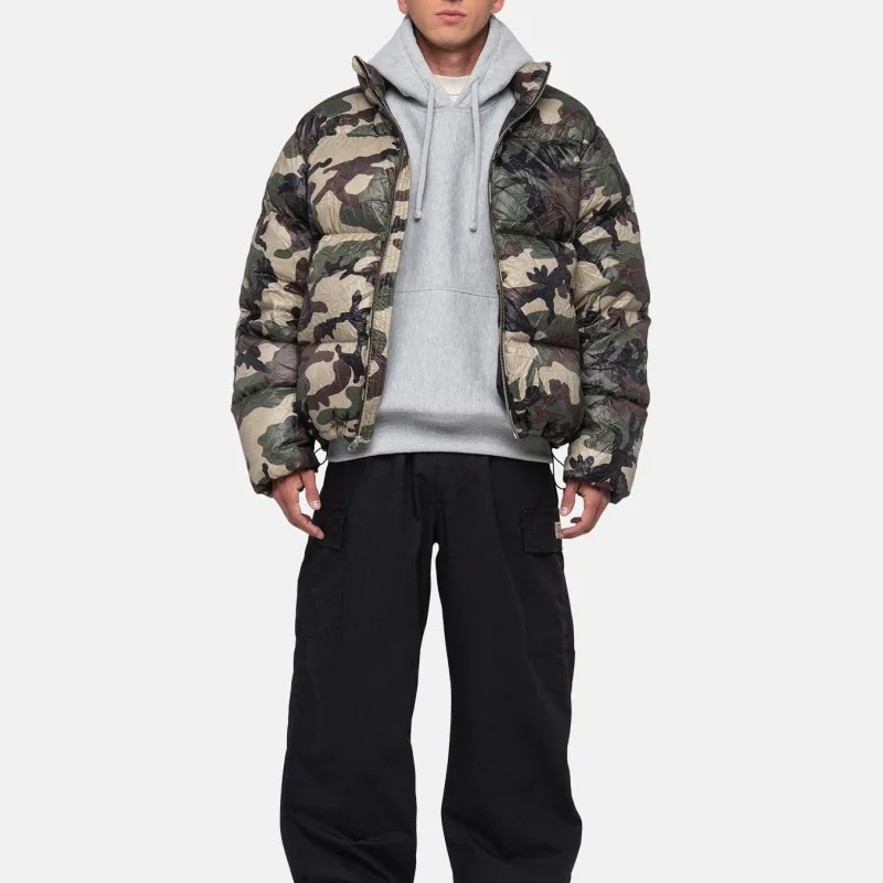 Stussy Wrinkled Nylon Down Puffer Jacket Camouflage M - POIZON Stussy Wrinkled Nylon Down Puffer Jacket Camouflage M - POIZON