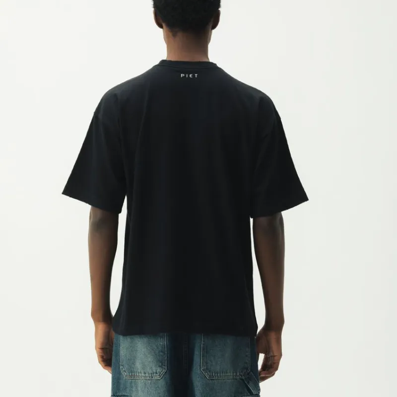 Oakley x Piet FW23 Drop Shoulder Sleeve T Shirt Unisex Black-3