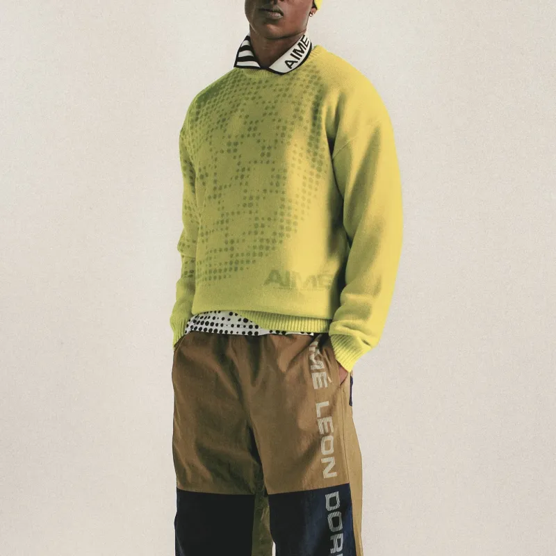 AIME LEON DORE x New Balance FW23 Sweater Unisex Green-1