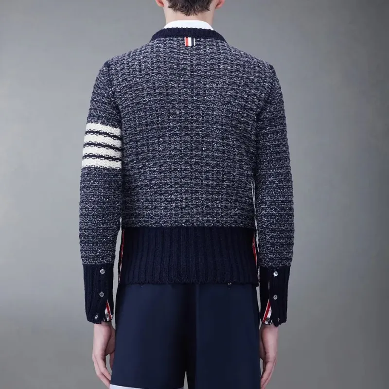 THOM BROWNE· SS24 Sweater Men's Marine Blue-2