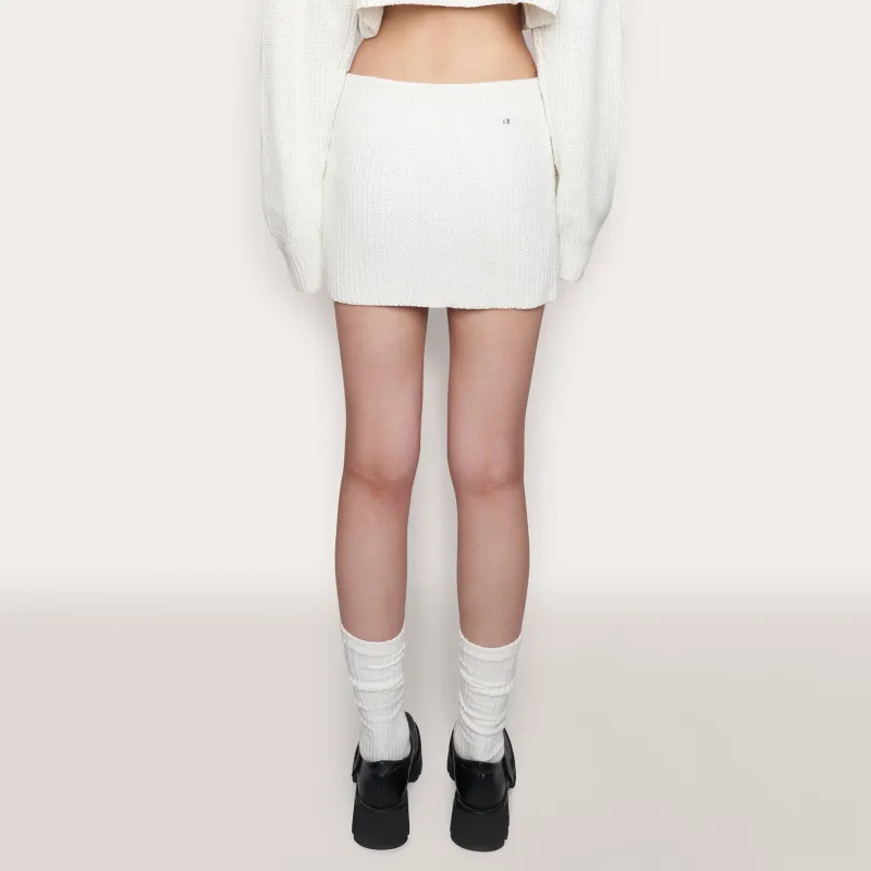 Danielle Guizio X Champion Danielle Guizio Co-brand Casual Short Skirts Women's White-2