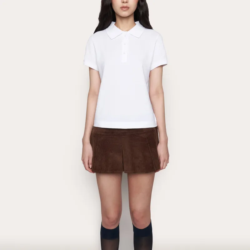 Danielle Guizio X Champion Danielle Guizio Co-brand Polo Shirts Women's White-1