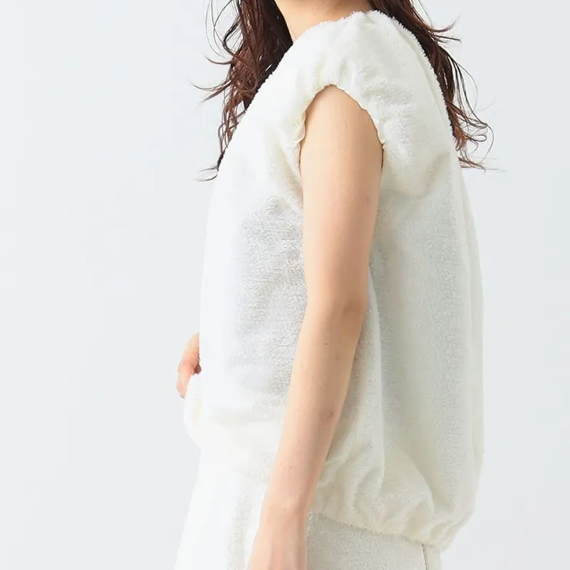 Beams Demi Luxe Shirt Women's White-3