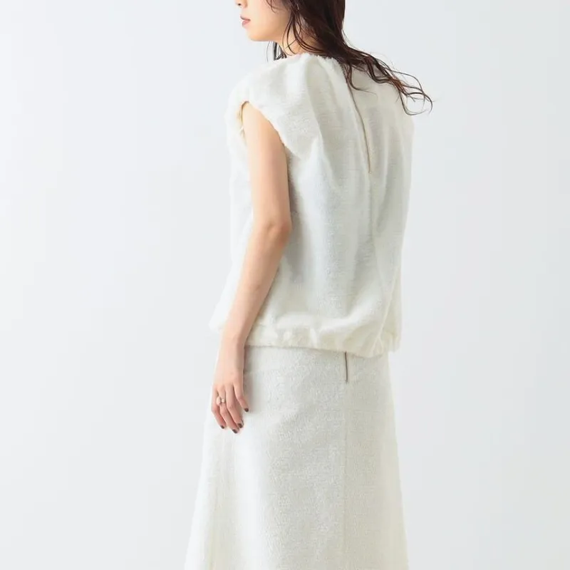Beams Demi Luxe Shirt Women's White-2