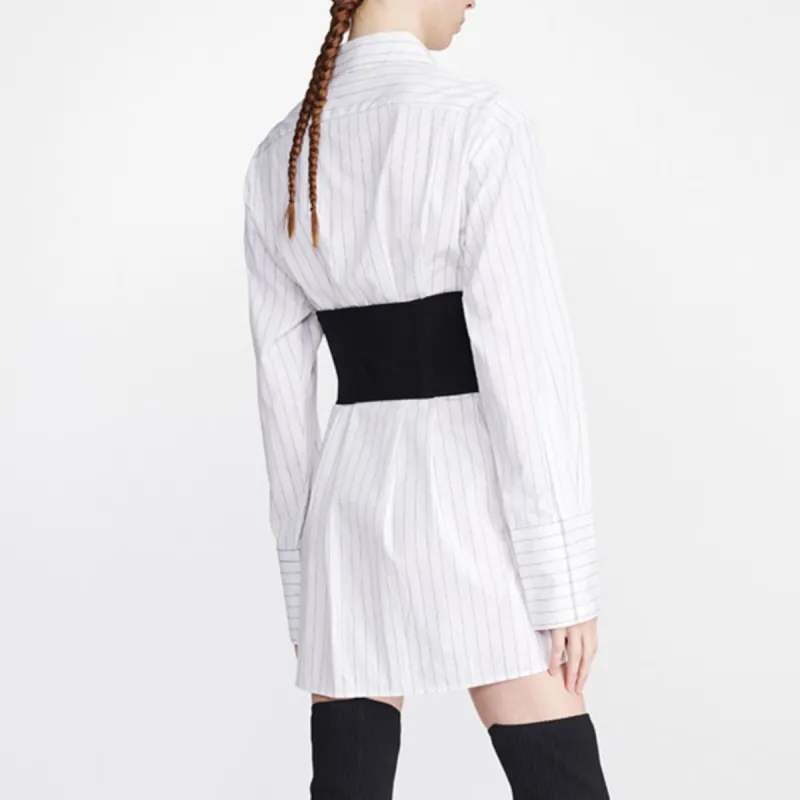 DION LEE Zipped Corset-waistline Shirt Dress-1