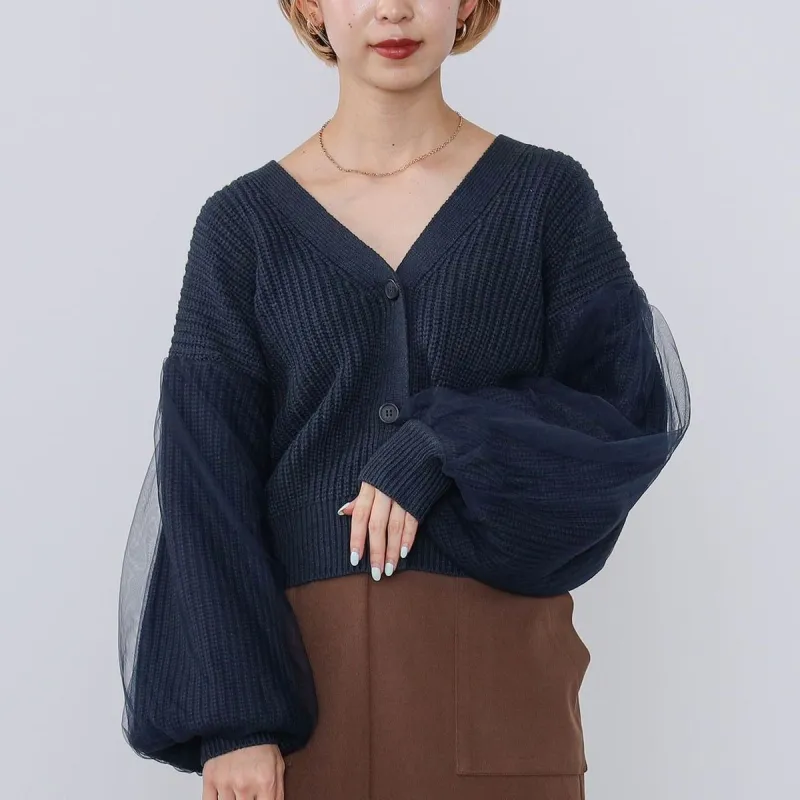 Beams HEART Knitwear Women's Marine Blue-1
