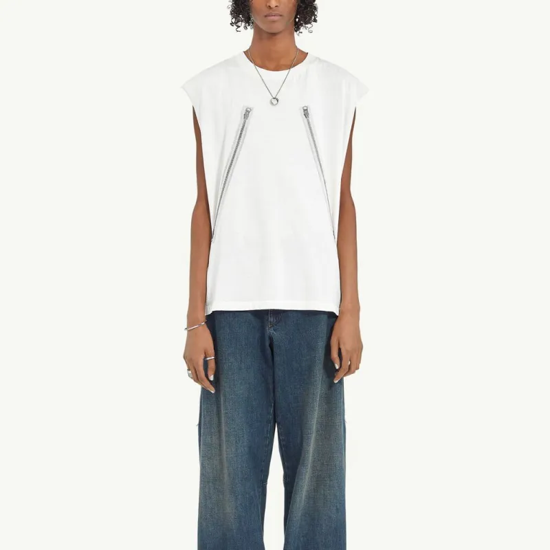 MM6 Maison Margiela SS24 Tank Tops Unisex White-1