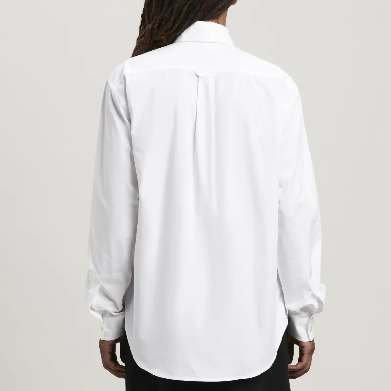 PALM ANGELS Logo Embroidered Buttoned Shirt-1