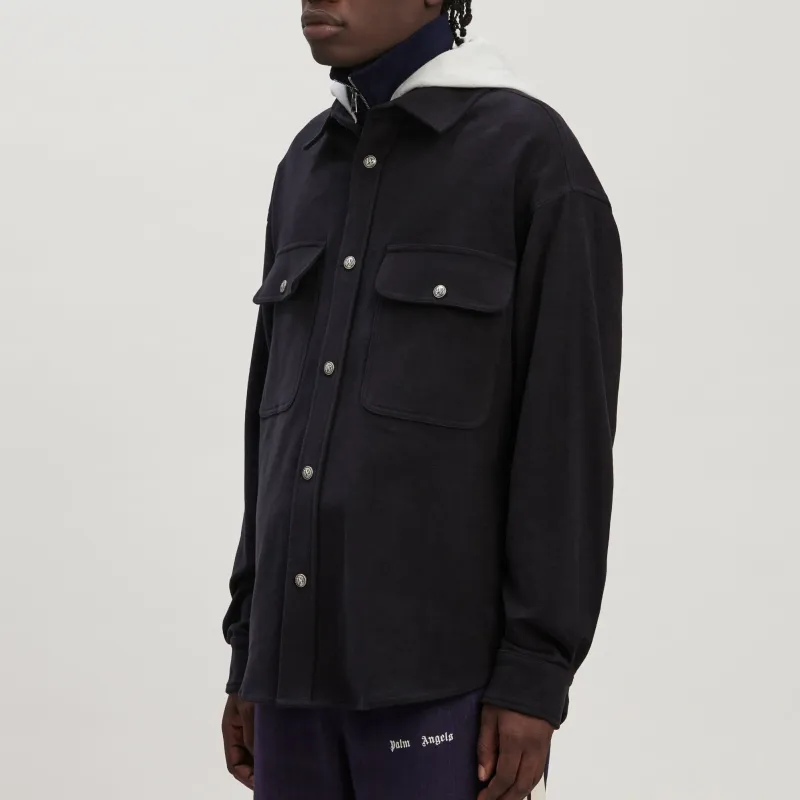 PALM ANGELS Monogram Embroidered Hooded Jacket-3