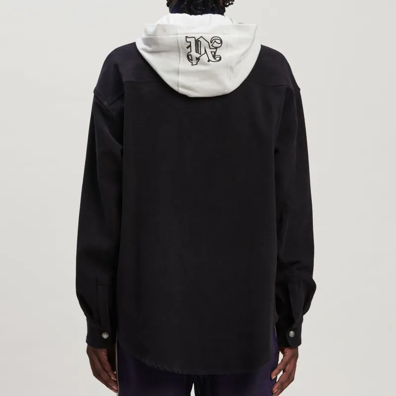 PALM ANGELS Monogram Embroidered Hooded Jacket-2