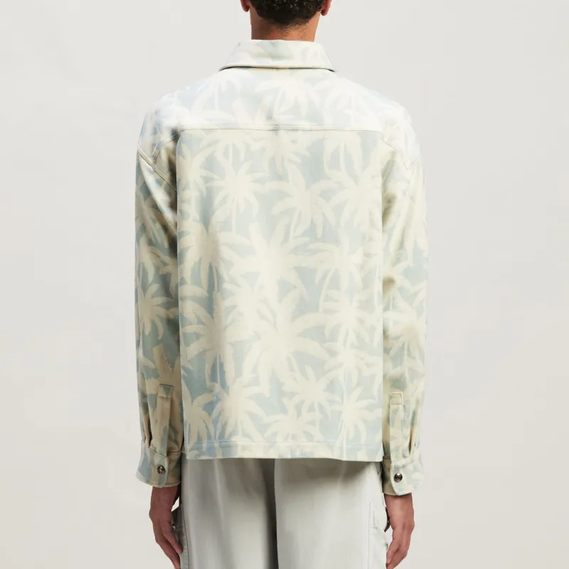 PALM ANGELS Palm Tree Printed Overshirt-2
