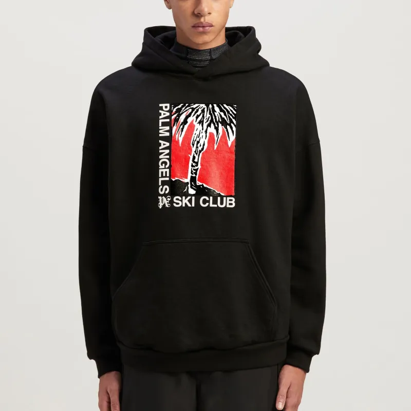 PALM ANGELS Palm Ski Club Printed Hoodie-1