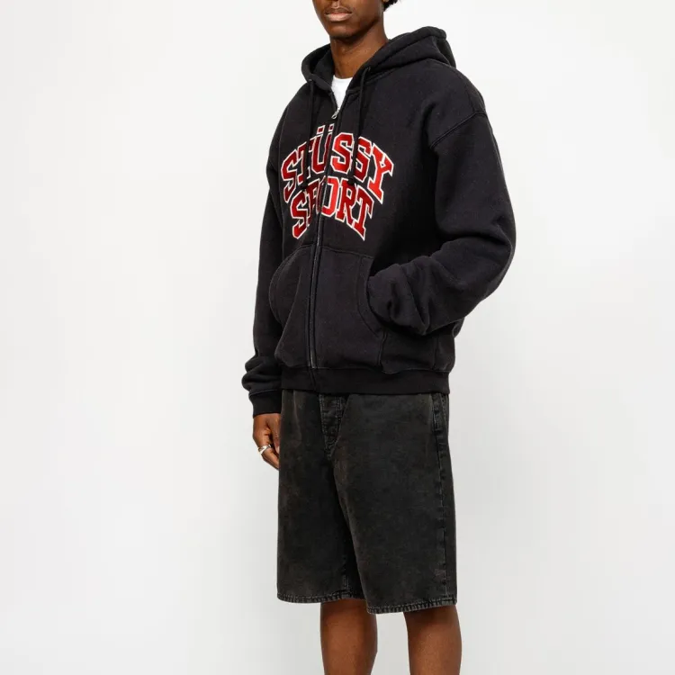 Stussy Sport Zip Hoodie Blue XL - POIZON