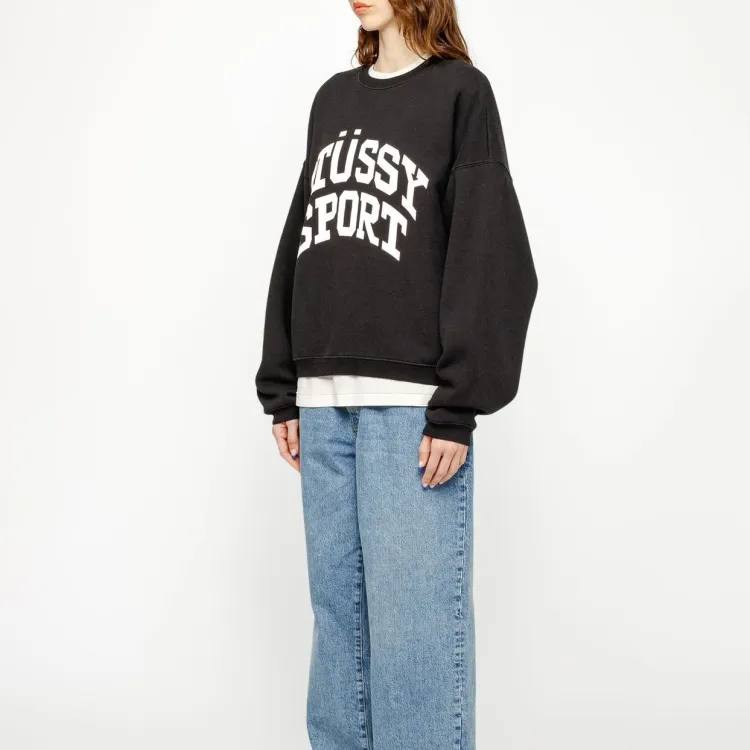 Stussy Big Crackle Sport Crew - POIZON Stussy Big Crackle Sport Crew - POIZON
