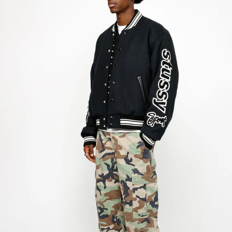 Stussy Varsity Competition Jacket - POIZON Stussy Varsity Competition Jacket - POIZON