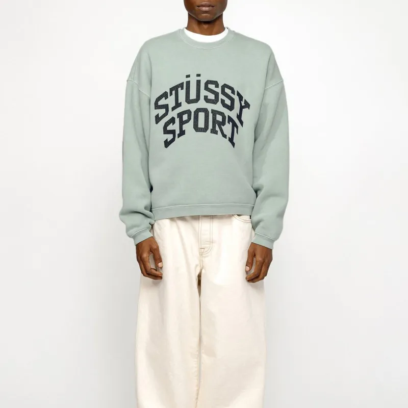 Stussy Big Crackle Sport Crew - POIZON Stussy Big Crackle Sport Crew - POIZON