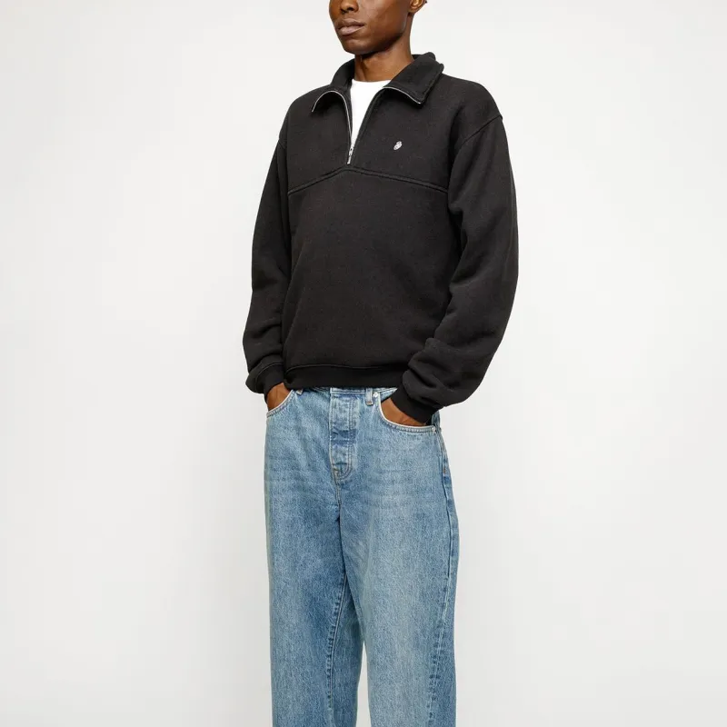 Stussy Fleece Zip Mock Hoodie-4