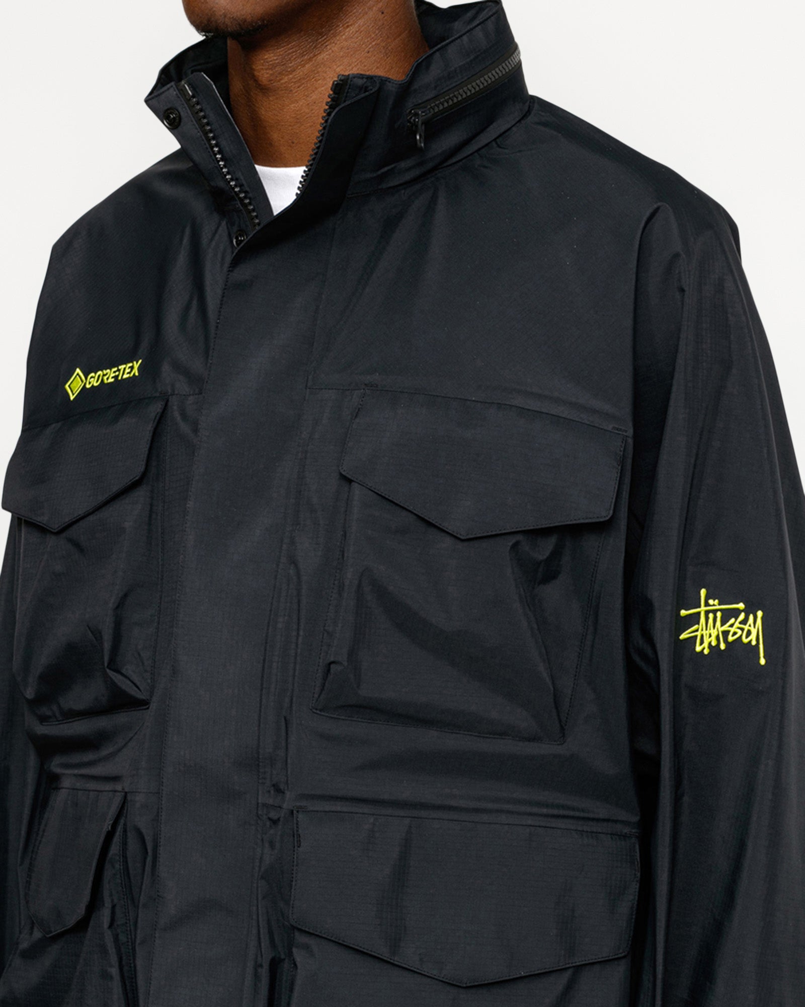 Stussy GORE-TEX M65 Jacket Black M - POIZON