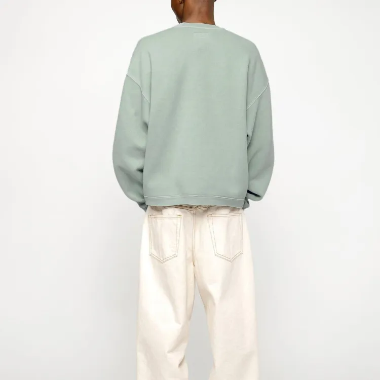 Stussy Big Crackle Sport Crew Light Blue L - POIZON