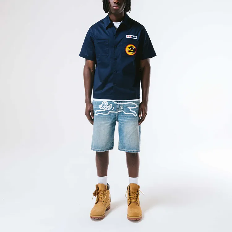 ICECREAM SS24 Shirt Unisex Marine Blue-2