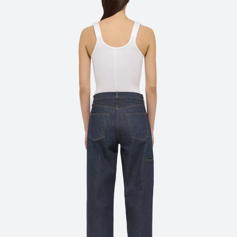 Helmut Lang Ribbed Stretch Tank Top-2