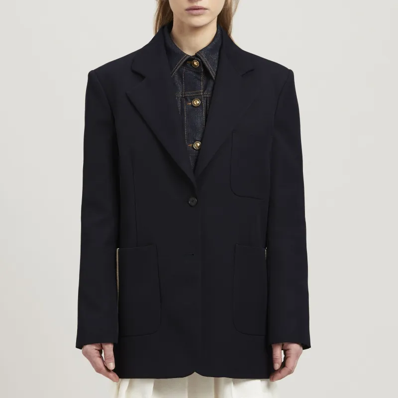 PALM ANGELS Tape detail Virgin Wool blend Blazer-2